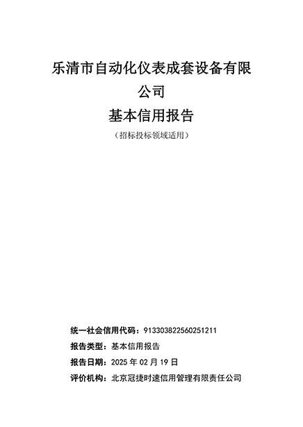 基本信用报告